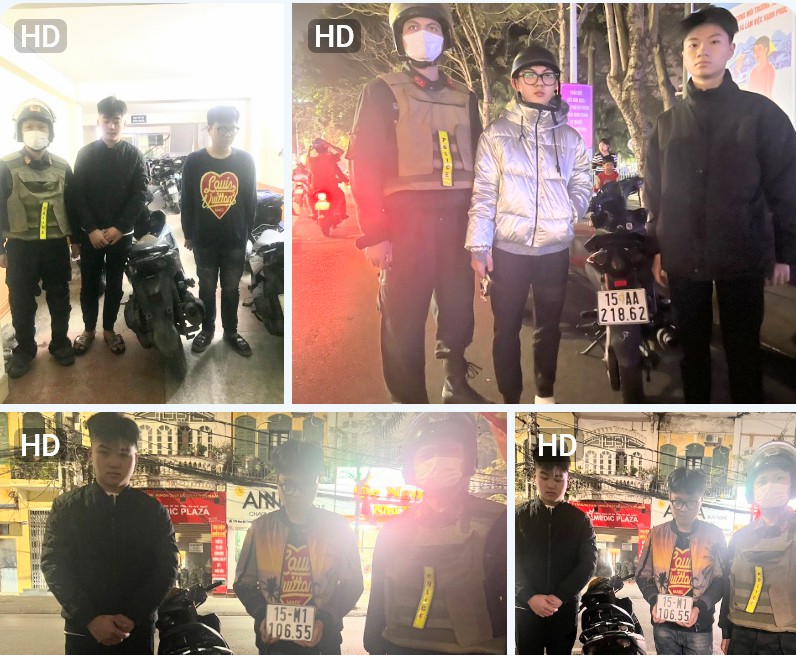 Phòng Cảnh sát cơ động: Xử lý 7 thanh thiếu niên vi phạm trật tự an toàn giao thông đêm 16.3.2024